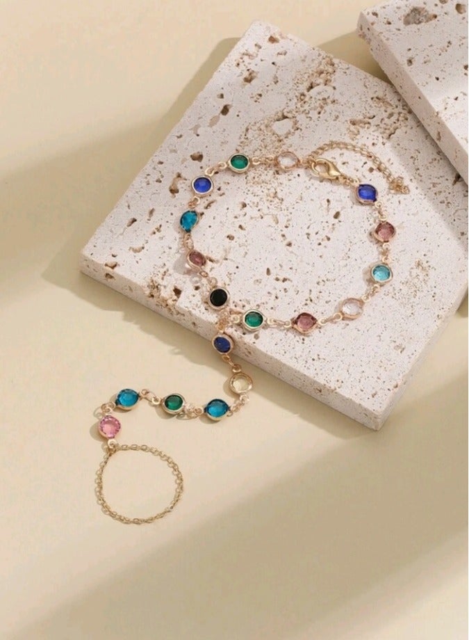 High Quality Trendy Bracelet For Women Connected With Ring