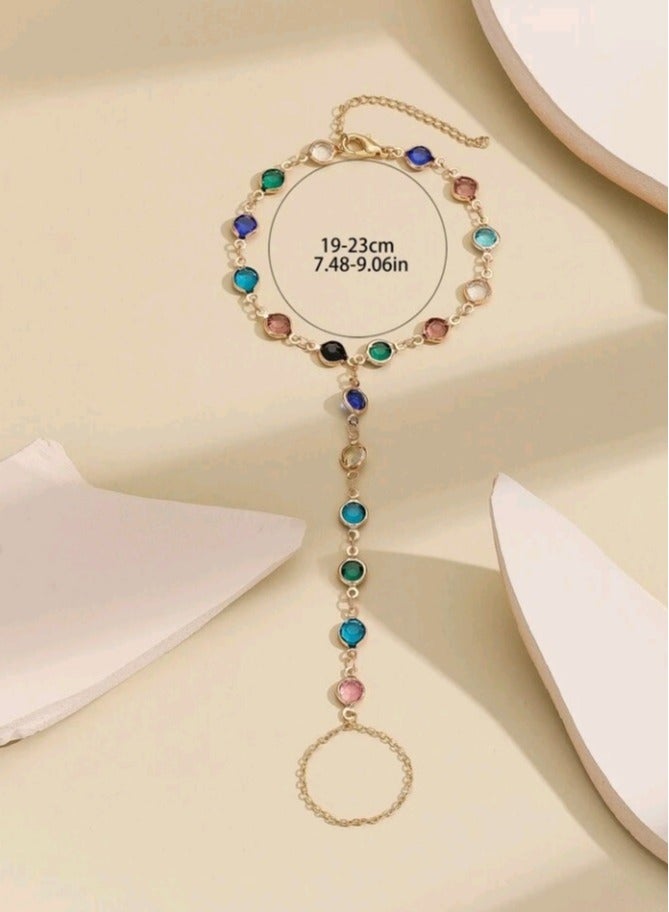 High Quality Trendy Bracelet For Women Connected With Ring