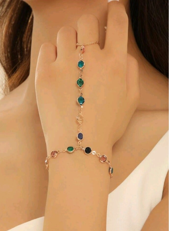 High Quality Trendy Bracelet For Women Connected With Ring