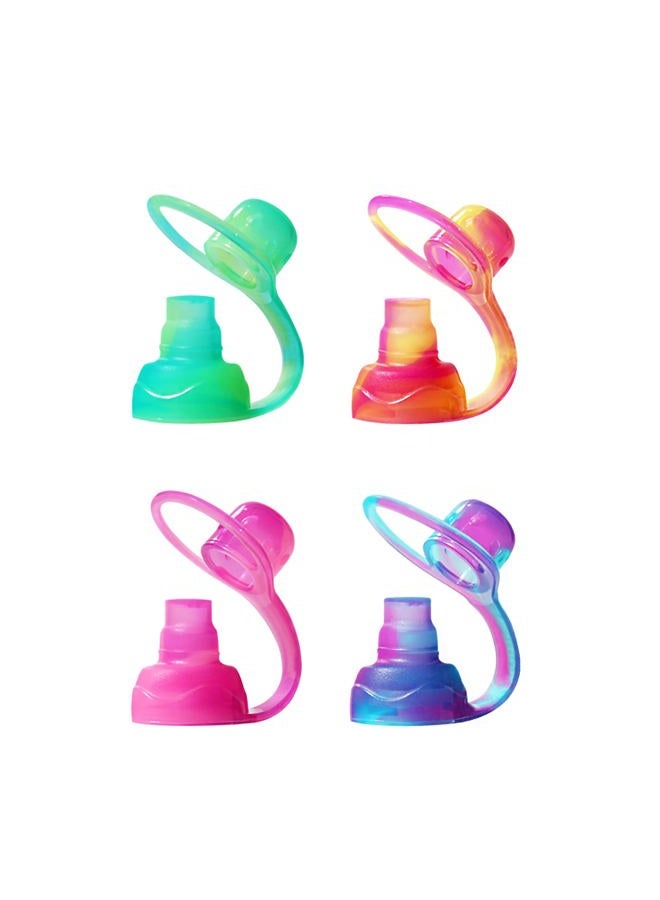 ChooMee Softsip Food Pouch Tops | 4 CT | Swirl Colors 4 Count (Pack Of 1) Swirl Colors - Image 1