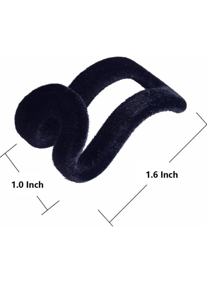 Mini Cascading Hanger Hooks, 15 Pcs Hanger Connection Hook for Clothes Hanger or Velvet Hanger (Black) - Image 4