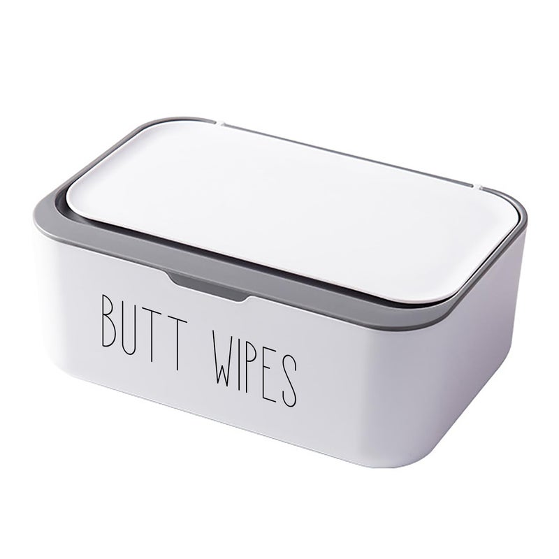 illikkuyax Flushable Butt Wipes Dispenser for Bathroom Toilet Wipes Container Nursery Chic Bathroom Decor 748L x 512W x 295H - Image 1