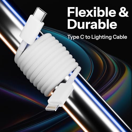 Basesailor USB C to Lightning Cable 1M [MFi Certified] iPhone Fast Charger Cable USB-C Power Delivery Charging Cord for iPhone 14/13/12/12 PRO Max/12 Mini/11/11PRO/XS/Max/XR/X/8/8Plus/iPad pack of 1 - Image 2