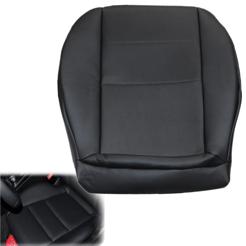 NLQR Black Driver Side Bottom Repalcement Leather Seat Covers Compatible with Mercedes Benz GLK250 GLK280 GLK300 GLK350 2008-2015 Compatible with Mercedes Benz C250 C300 C350 C350e C400 2008-2014 - Image 2