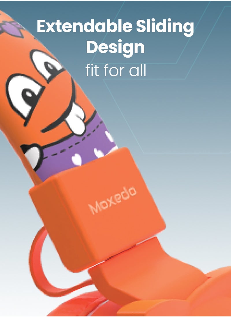 Moxedo Moxedo Junior Wireless On-Ear Headphones for Kids Adjustable Foldable Design Stereo Headphone 90dB with Built-In Microphone Compatible for iPad/Phone/Tablet and Other Devices (Junior Dilla)  - Image 3
