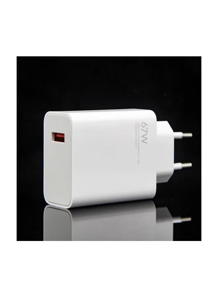 TIGER 67W Fast Charging Power Adapter with USB Type-C Cable – High-Speed Wall Charger for Smartphones, Tablets, Laptops & USB-C Devices, Compact Travel Charger with Quick Charge Support, Universal Compatibility & Smart Safety Protection, Lightweight Design - Image 1
