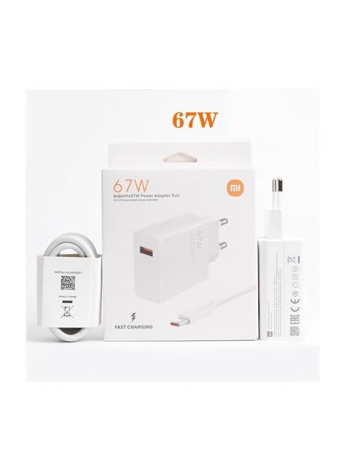 TIGER 67W Fast Charging Power Adapter with USB Type-C Cable – High-Speed Wall Charger for Smartphones, Tablets, Laptops & USB-C Devices, Compact Travel Charger with Quick Charge Support, Universal Compatibility & Smart Safety Protection, Lightweight Design - Image 2