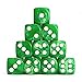 Luck Lab 10Piece Acrylic D6 Dice Pack Green Pearl 16mm Hexahedron for RPG MTG DND Table Games - Image 2