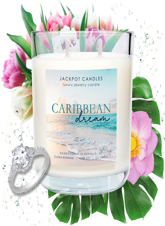 Jackpot Candles Caribbean Dream Candle with Ring Inside (Surprise Jewelry Valued at 15 to 5,000 Dollars) Ring Size 6 - Image 2