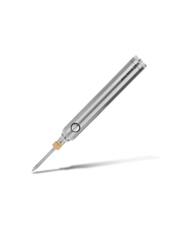 كاوية لحام لاسلكية مزودة بموصل USB فضي 15x4x10.5سم - Image 2