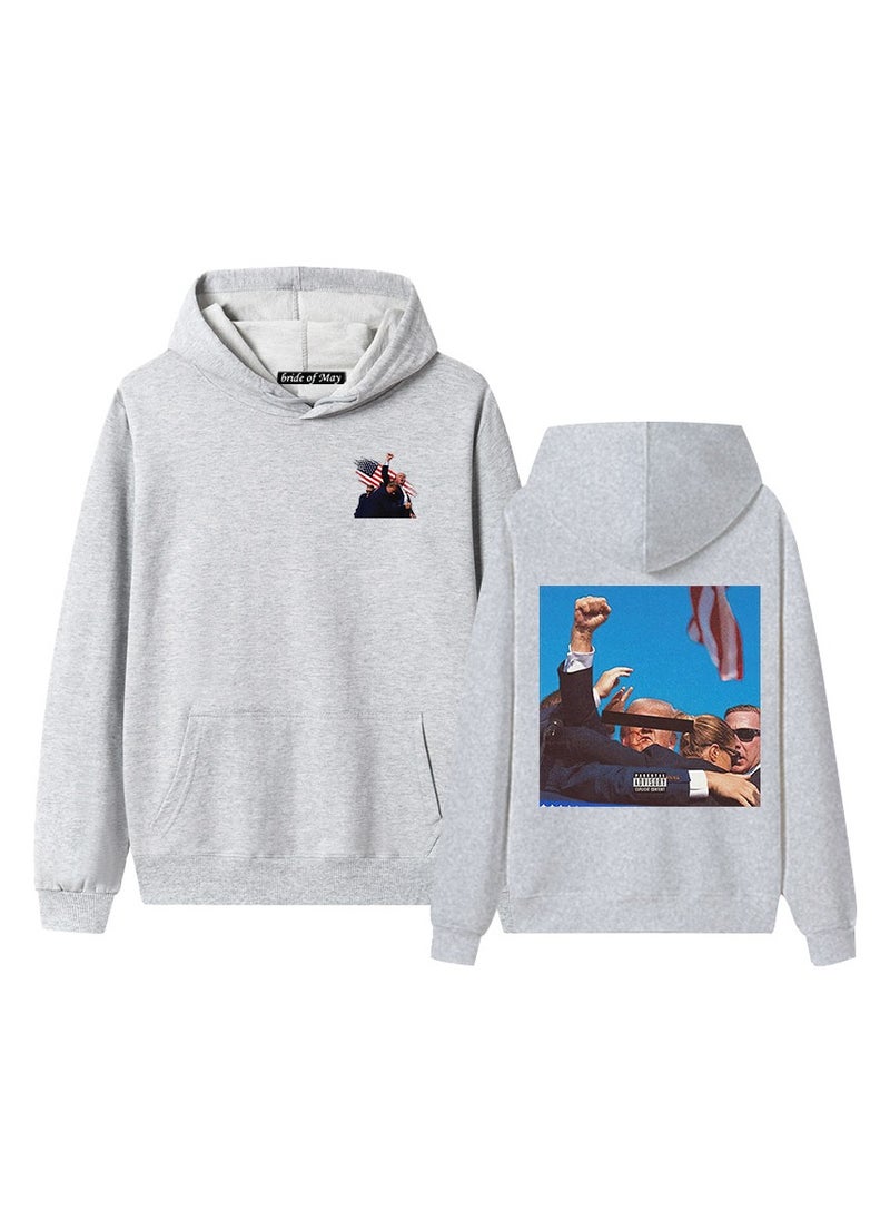 KUYING - New Trump Print Hoodie - Image 1