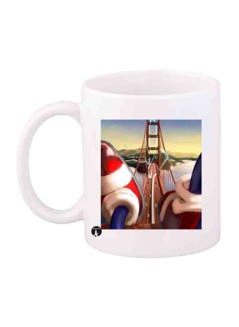 RKN Game Sonic Character Printed Mug White/Blue/Red Standard Size