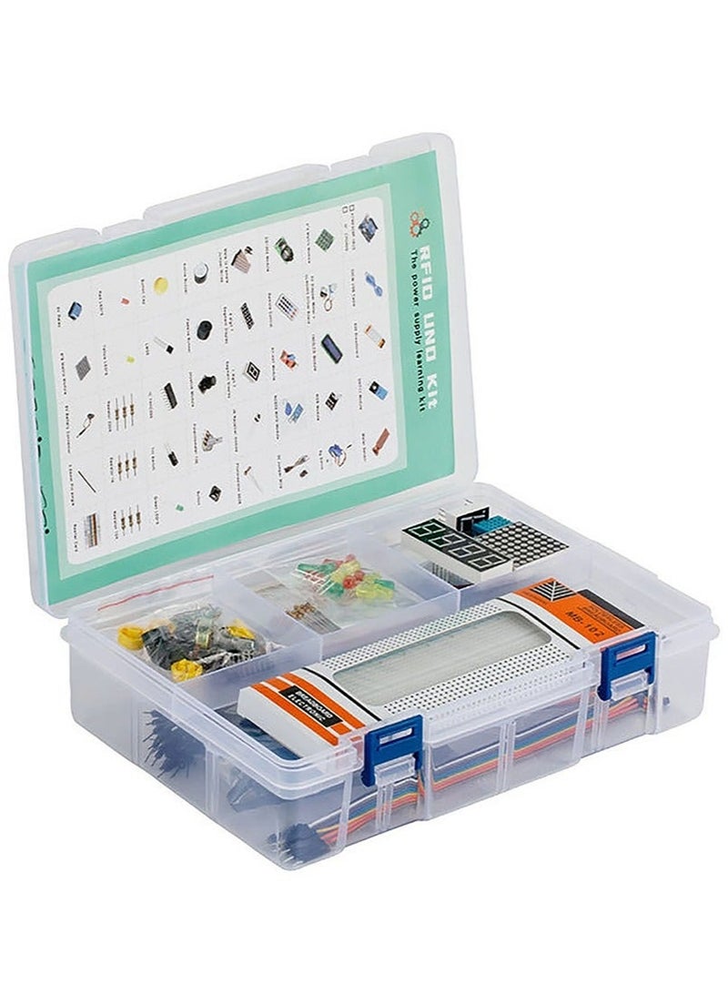 Al LIFE UNO R3 Getting Started Kit - Stepper Motor, LCD1602, Servo Motor, Relay, Prototype Shield, etc. for beginners of Arduino projects Project Beginner Starter Kit For Arduino Multicolour - Image 4