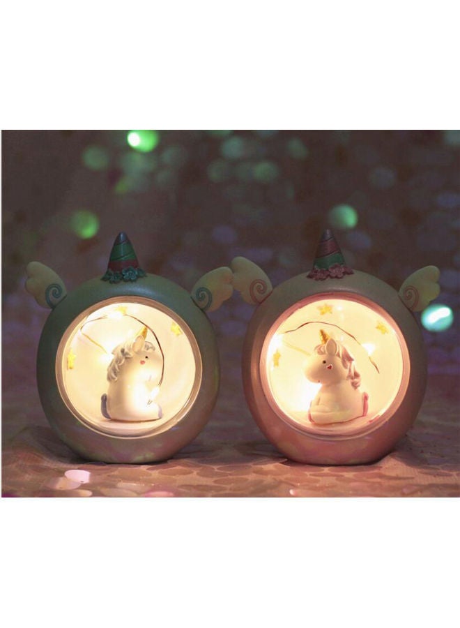 NIBEMINENT Unicorn Night Light Ornament pink 17 x 11 13cm - Image 3