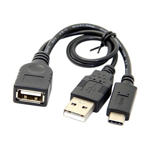 Cablecc USB-C Type-C USB 3.1 to USB 2.0 Female OTG Data Cable with Power for Cell Phone Pro - Image 2