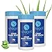 Snugell Unscented CPAP Mask Wipes 3 Canisters 70 Wipes Each 100 Soft Cotton SkinSafe with Aloe Vera Lint Alcohol Free Perfect for Cleaning CPAP Masks Tubes and Devices - Image 1