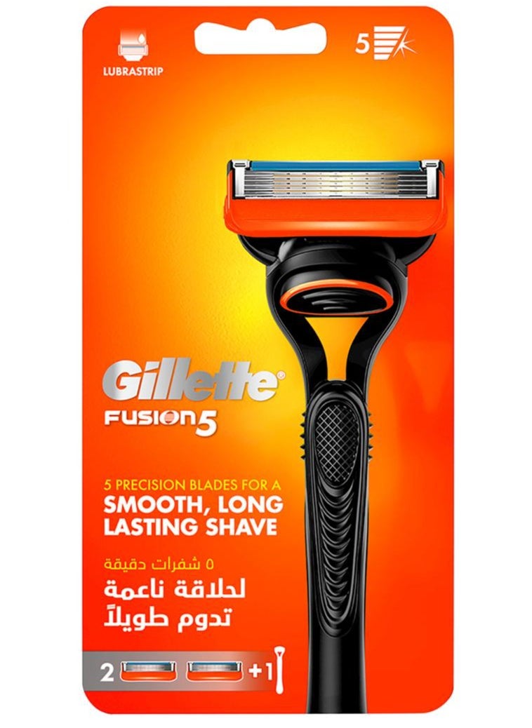 Gillette - Gillette Fusion 5 Men's Razor 1 Handle + 2 Blades - Image 1