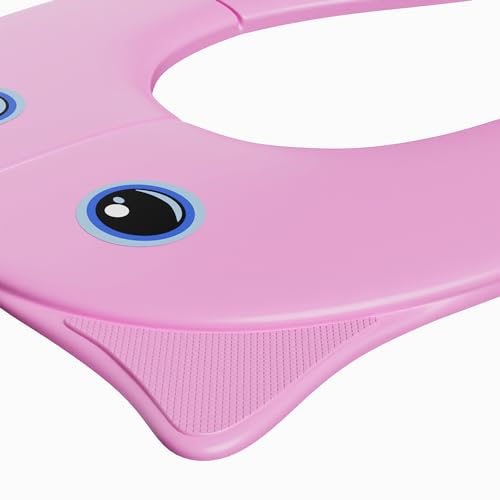 TECHHARK® Baby Potty Training Toilet Seat for Boys And Girls Kids, Non-Slip with Splash Guard, Fits Round & Oval Toilets, (TRAVEL PINK) - Image 5