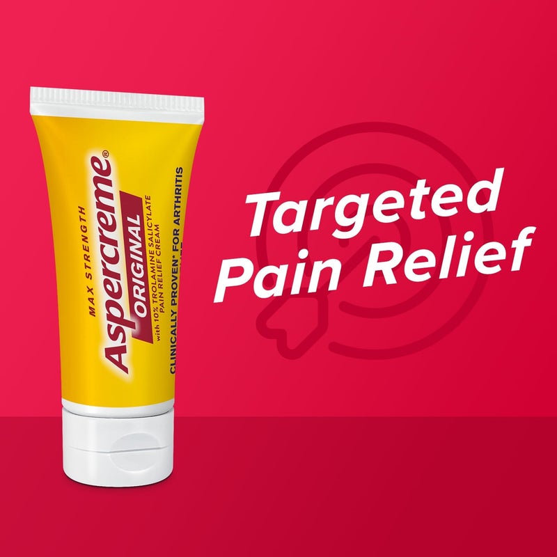 Aspercreme Original Pain Relief Cream for Arthritis Joint  Muscle Pain NonGreasy Topical Analgesic with Moisturizing Aloe  MaxStrength 10 Trolamine Salicylate 3 oz - Image 3