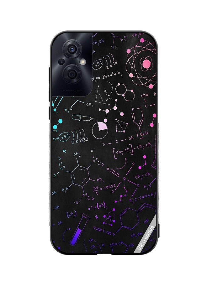 VR CREATIVE Protective Case Cover For Oppo Reno8 Z Chemistry Formula Design Multicolour - Image 1