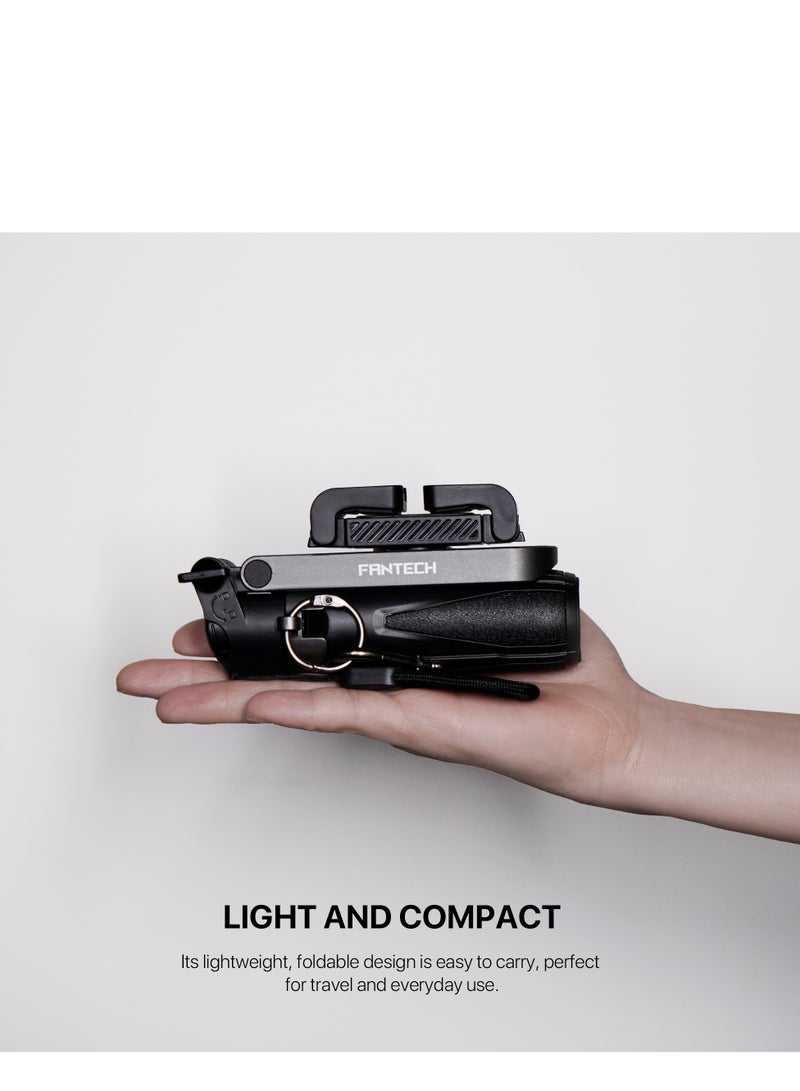 FANTECH Pocket Phone Tripod for Video Vlog Recording, Mini Portable Multi-Function Selfie Stick with Remote Control Photo Function, Retractable Handheld Phone Tripod Stand - Image 4