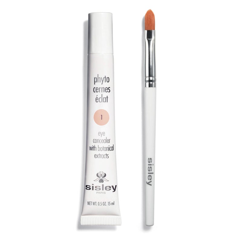 Sisley Paris Phyto-Cernes Eclat, No. 1 - 15 mL - Eye Concealer - Tinted Anti-Dark Circles Product - Instantly Masks Dark Circles & Targets Puffiness - Natural, Long-Wear Finish - Includes Brush - Image 1