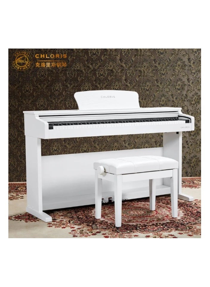 Chloris Digital Piano 88 keys Electric Piano CDU-300 White With Bench With Weighted Keys With Graded Hammer Action  - Image 1