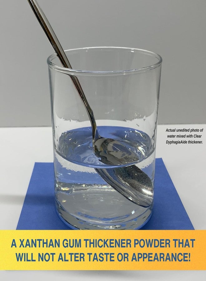 DYSPHAGIAIDE Clear DysphagiAide Thickener Powder, Instant Thickener for Liquids and Food (4.4 oz, 90 Serving), Liquid Thickener for Dysphagia, Drink Thickener and Water Thickener, Nectar Thick Consistency & Honey - Image 4