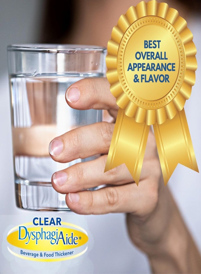 DYSPHAGIAIDE Clear DysphagiAide Thickener Powder, Instant Thickener for Liquids and Food (4.4 oz, 90 Serving), Liquid Thickener for Dysphagia, Drink Thickener and Water Thickener, Nectar Thick Consistency & Honey - Image 5