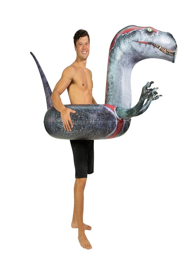 PoolCandy Inflatable 42" inch Animal Pool Tubes and Swim Rings (Velociraptor Dinosaur Inflatable 42" inch Pool Tube) - Image 5
