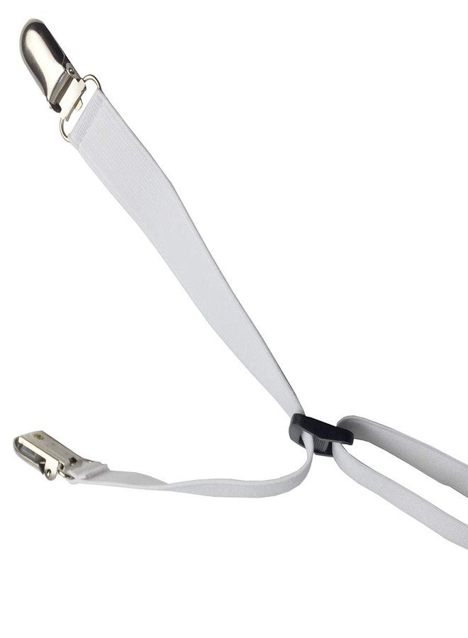 Eopocdor Bed Sheet Straps Adjustable,Metal Fasteners,6 Sides for Full,Queen,King Twin,Any Size Bed (White) - Image 3