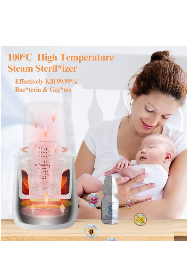 Generic Baby Bottle Warmer, Fast Baby Milk Warmer with Accurate Temperature Control for Breastmilk or Formula, 48H Thermostat, with Defrost, Night Light, Heat Baby Food Jars Function, White  - Image 4