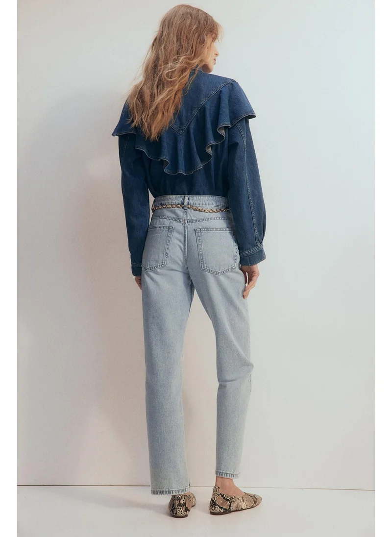 H&M Straight High Ankle Jeans