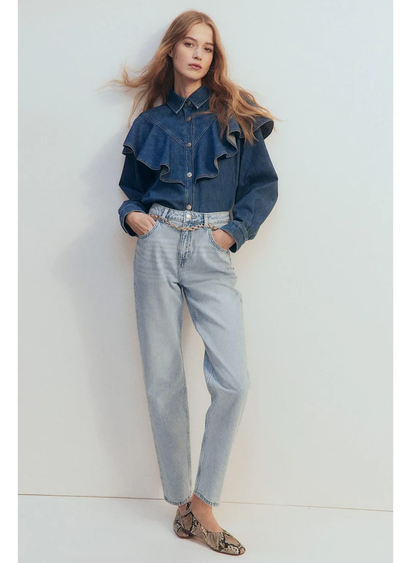 H&M Straight High Ankle Jeans