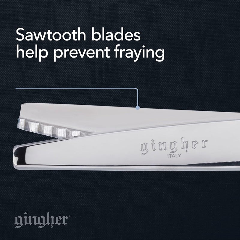 Fiskars Gingher 7.5 Inch Pinking Shears - Durable Alloy Steel with Chrome Finish - Image 3