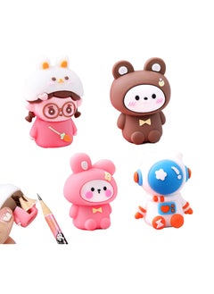 EHOME 3D Silicone Animals Pencil Sharpener Novelty Kawaii Manual Pencil Sharpening Tool Cartoon Creative Stationery Supplies School  - Image 1