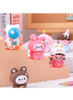 EHOME 3D Silicone Animals Pencil Sharpener Novelty Kawaii Manual Pencil Sharpening Tool Cartoon Creative Stationery Supplies School  - Image 3