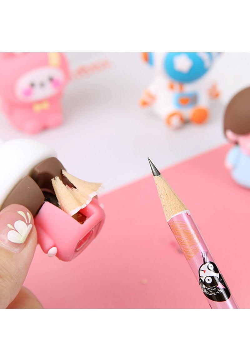 إيهوم ثلاثية الأبعاد السيليكون الحيوانات Sharpener قلم رصاص Novelty Kawaii Manual قلم رصاص Sharpening Tool Cartoon Creative Stationery Supplies School (الإنجليزية)  - Image 2