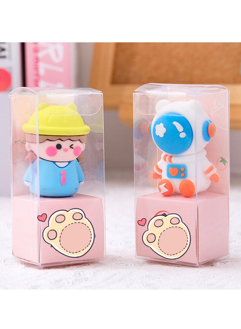 3D Silicone Animals Pencil Sharpener Novelty Kawaii Manual Pencil Sharpening Tool Cartoon Creative Stationery Supplies School