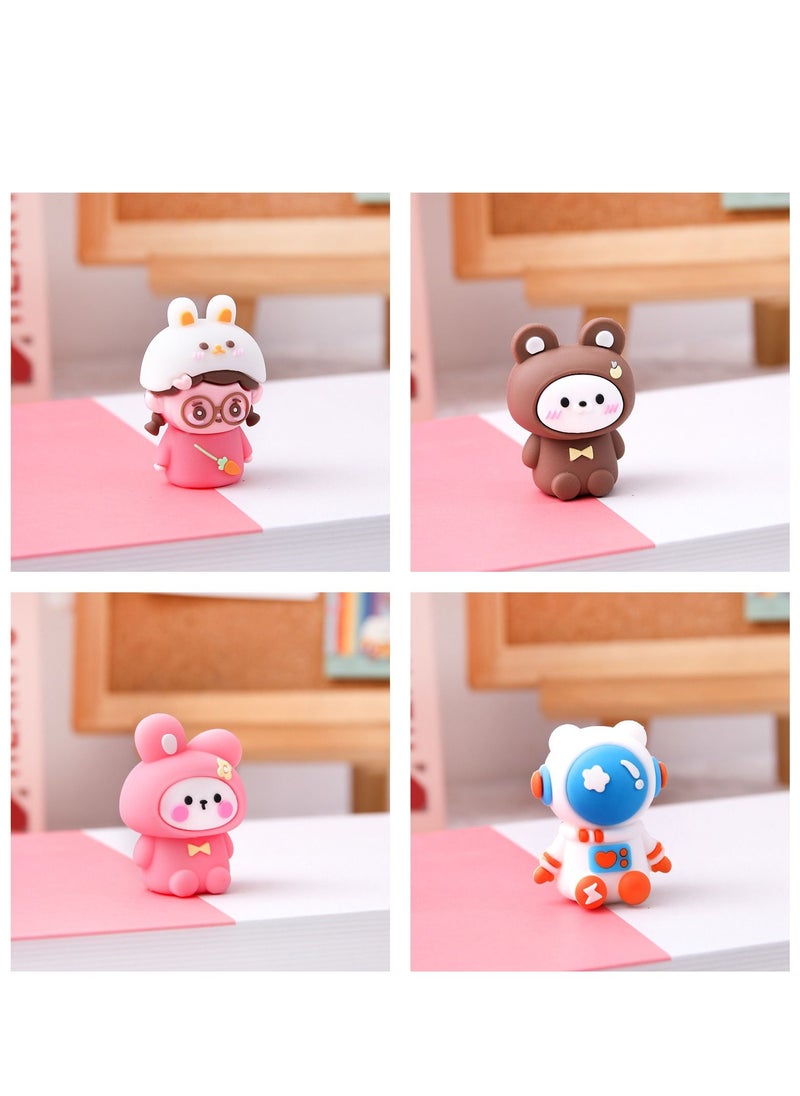 إيهوم ثلاثية الأبعاد السيليكون الحيوانات Sharpener قلم رصاص Novelty Kawaii Manual قلم رصاص Sharpening Tool Cartoon Creative Stationery Supplies School (الإنجليزية)  - Image 5