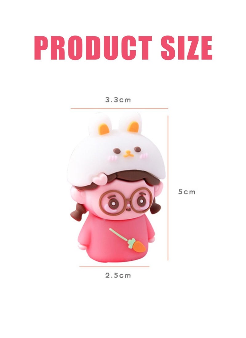 إيهوم ثلاثية الأبعاد السيليكون الحيوانات Sharpener قلم رصاص Novelty Kawaii Manual قلم رصاص Sharpening Tool Cartoon Creative Stationery Supplies School (الإنجليزية)  - Image 4