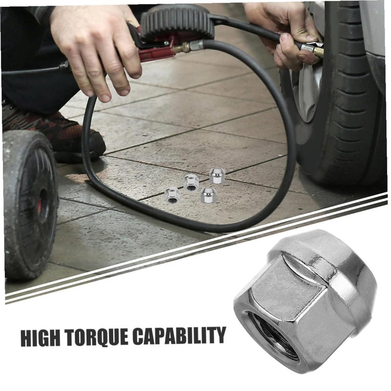LABRIMP 20pcs M12x1.5 Car Flange Lug Nuts Tire Screw Nuts Wheel Modification Accessories for Automotive Wheels with Open End Cap Compatible with Golf Cart Ezgo - Image 3