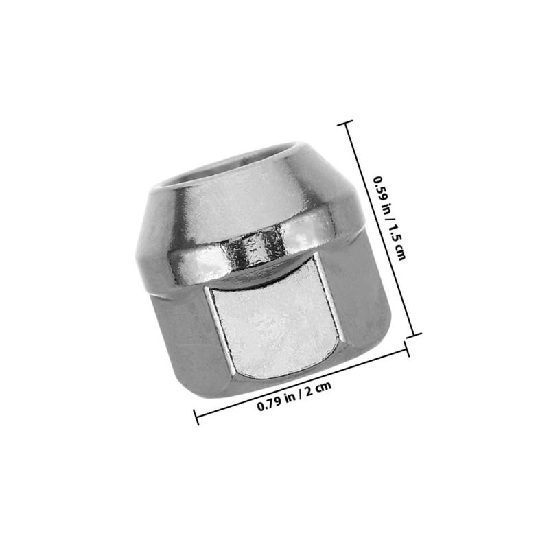 LABRIMP 20pcs M12x1.5 Car Flange Lug Nuts Tire Screw Nuts Wheel Modification Accessories for Automotive Wheels with Open End Cap Compatible with Golf Cart Ezgo - Image 2