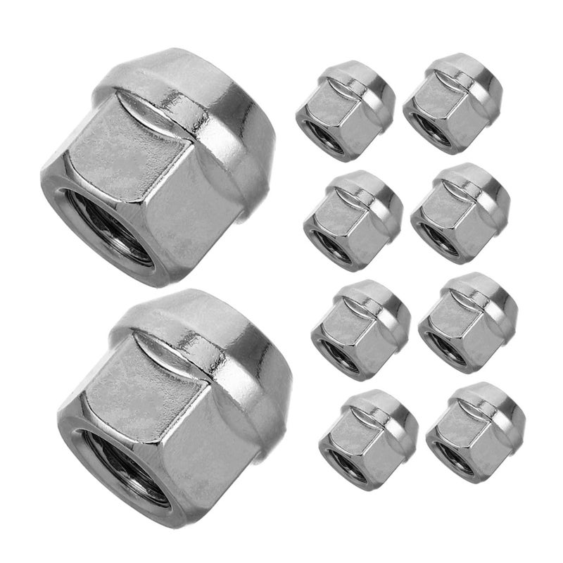 LABRIMP 20pcs M12x1.5 Car Flange Lug Nuts Tire Screw Nuts Wheel Modification Accessories for Automotive Wheels with Open End Cap Compatible with Golf Cart Ezgo - Image 1