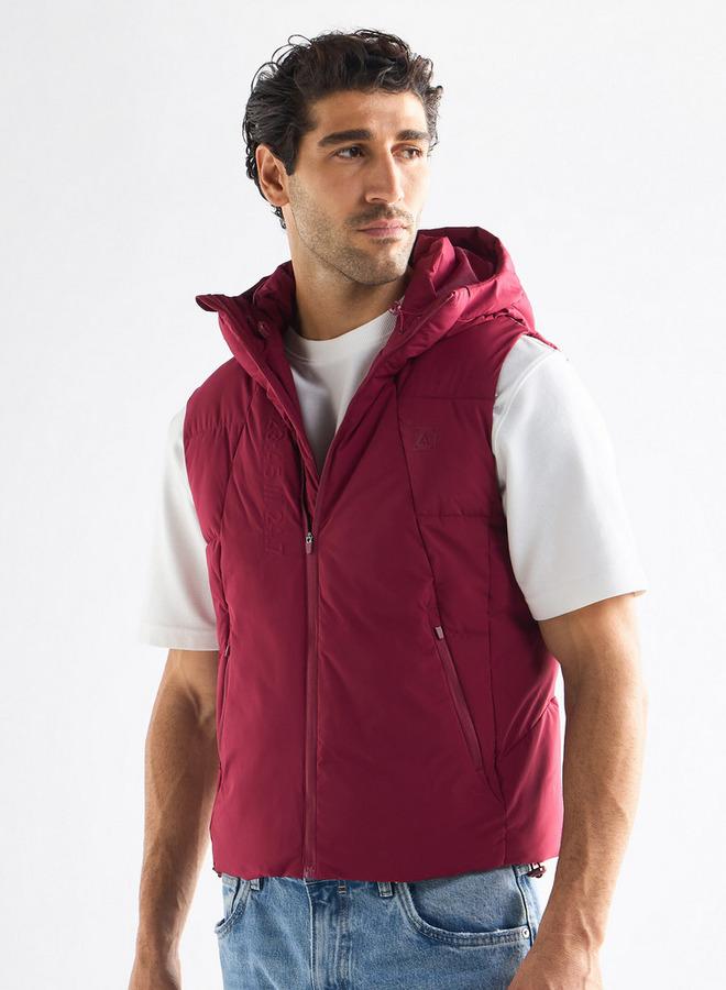 Splash FAV Quilted Sleeveless Jacket with Hood and Zip Closure - Image 1