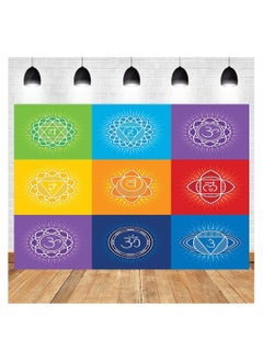 Generic Poster for yoga centers and yoga lovers, large size 110 cm x 110 cm, four metal rings on the sides for hanging, print Up to Date Egypt  - Image 5