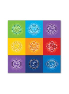 Generic Poster for yoga centers and yoga lovers, large size 110 cm x 110 cm, four metal rings on the sides for hanging, print Up to Date Egypt  - Image 2