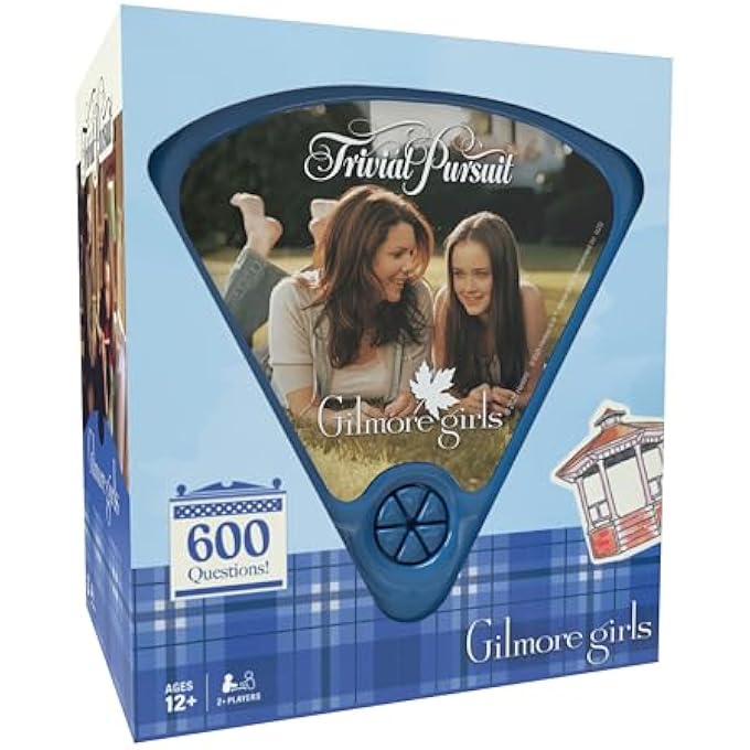 USA أوبولي لعبة Trivial Pursuit Gilmore Girls Quick Play Edition اختبر معرفتك بالنجوم المجوفة مع 600 سؤال في 6 فئات مرخصة رسميا من Gilmore Girls Merchandise Merchandise Pickable - Image 1