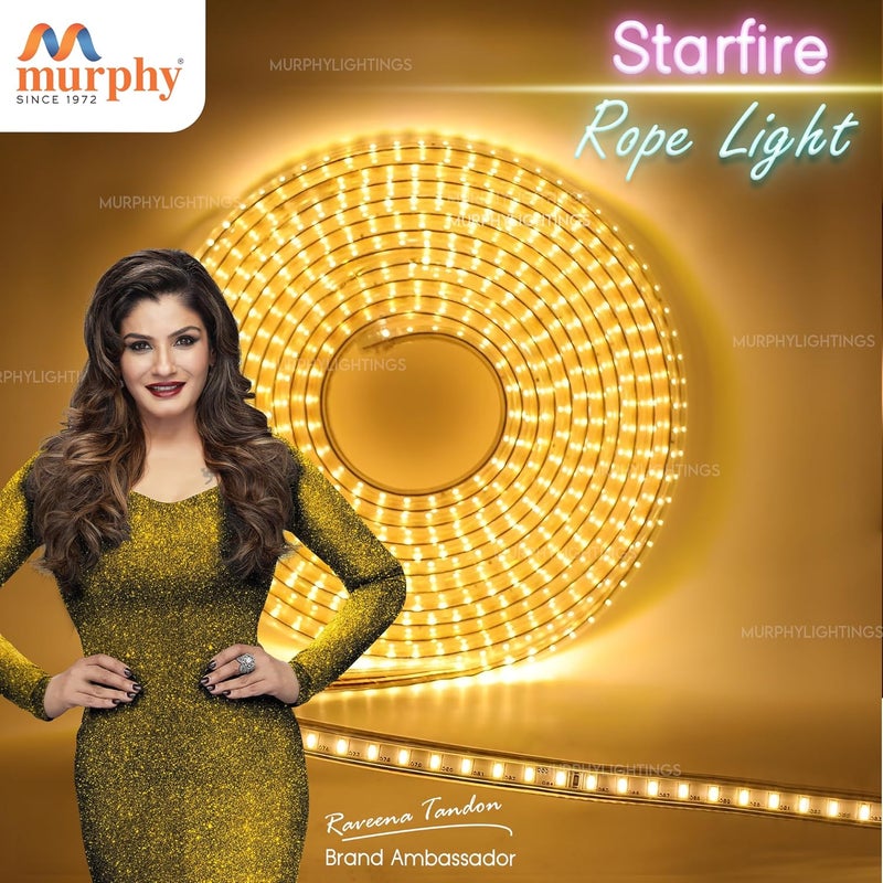 MURPHY 2835-120 Led High Lumen Waterproof Indoor Outdoor Home Deorative,Diwali Lights,Rope Pipe Light,Cove Light (120 Led/Mtr) (Warm White)50 meters - Image 5