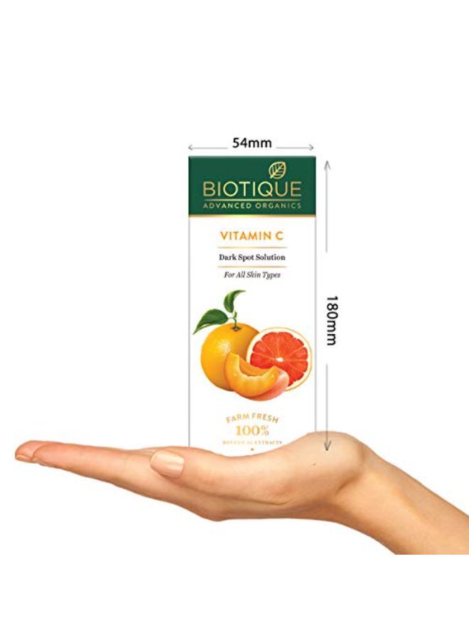 Biotique سيروم فيتامين سي للبقع الداكنة 30 مل | تفتيح البشرة، إشراقها، تقليل التصبغ | لجميع ألوان البشرة | خالٍ من كبريتات الصوديوم والبارابين - Image 4